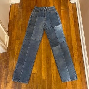 Patchwork Boyfriend Jeans